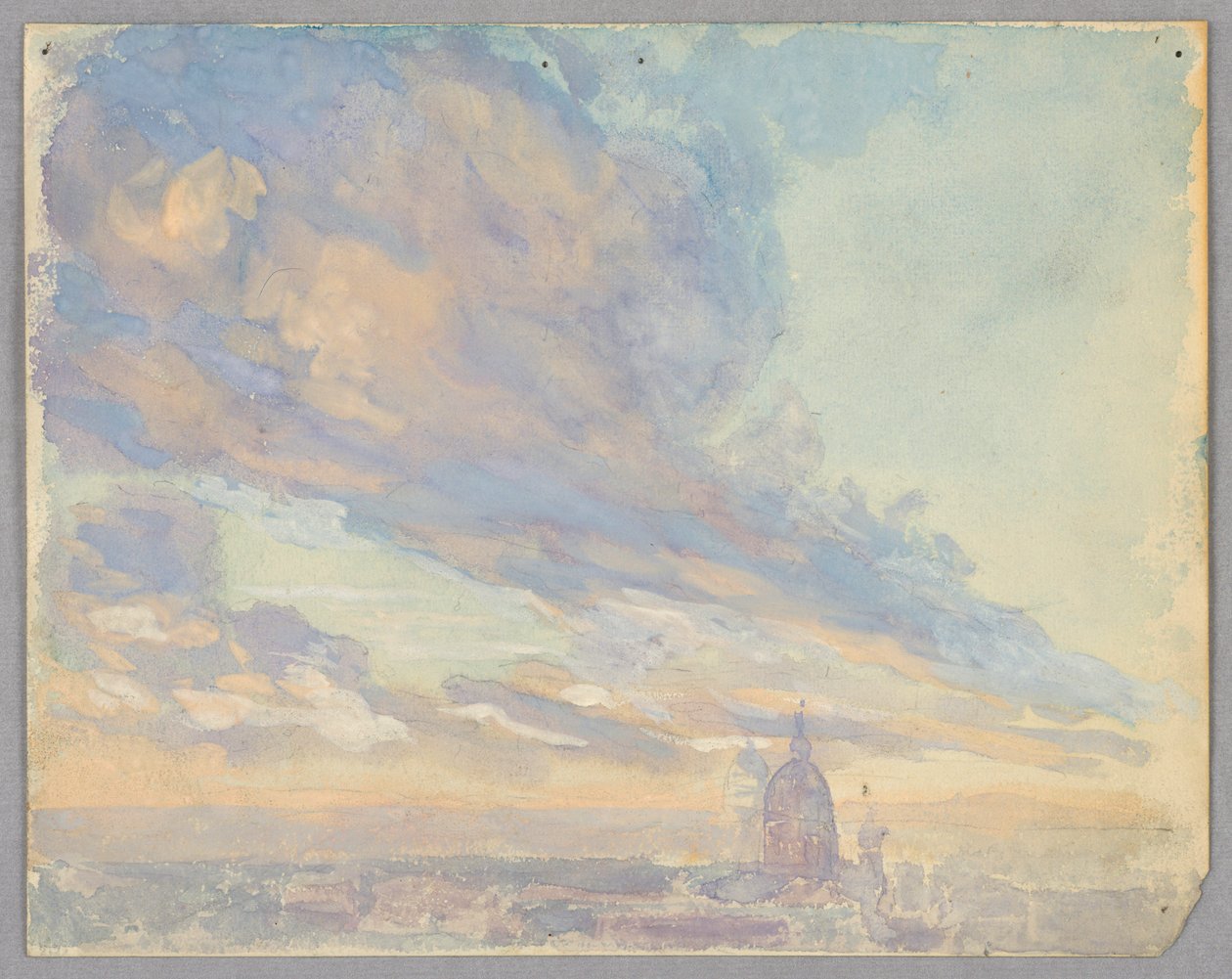 Felhők tanulmányozása, Róma, Olaszország alkotó: Francis Augustus Lathrop