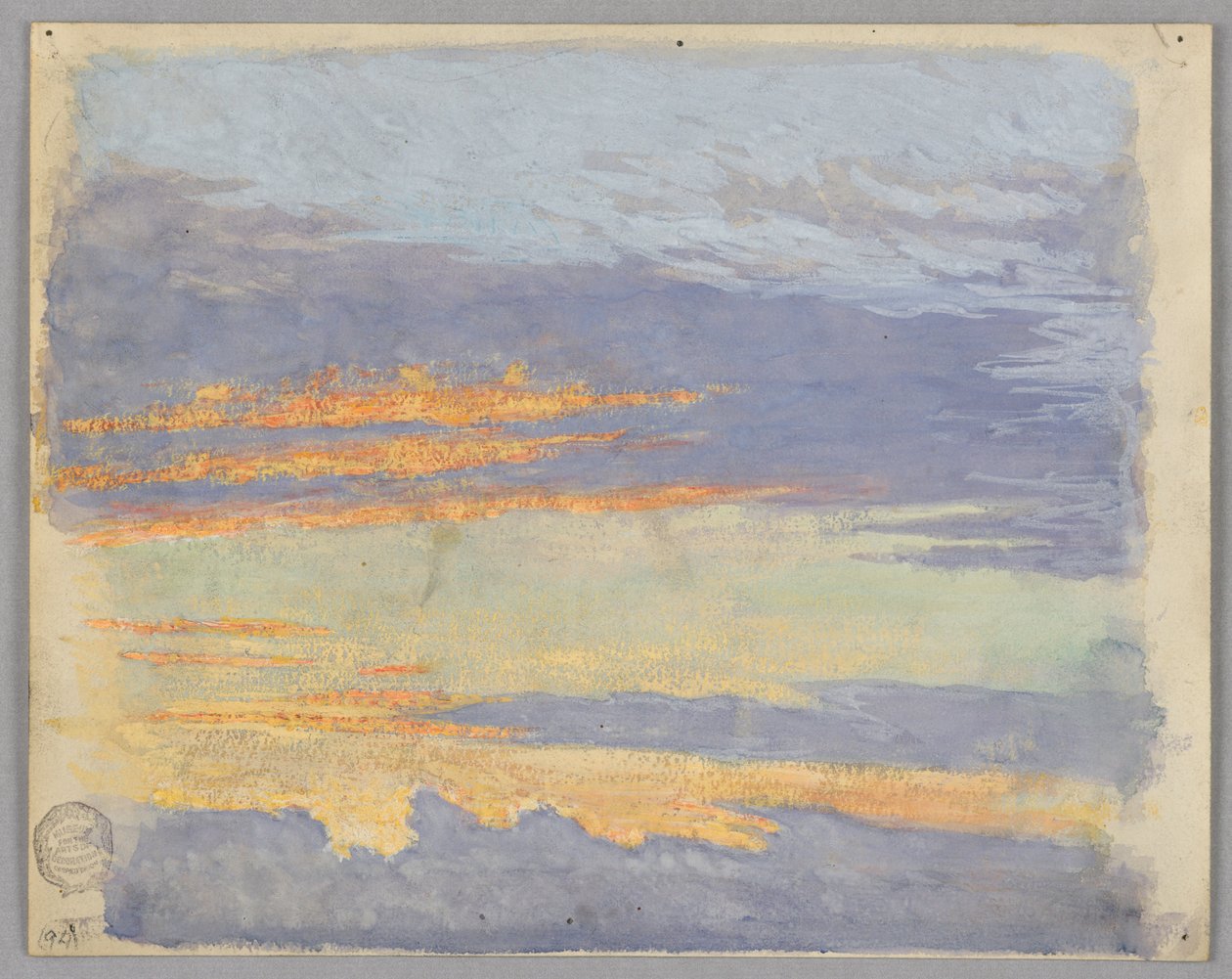 Felhők tanulmányozása, Róma, Olaszország alkotó: Francis Augustus Lathrop