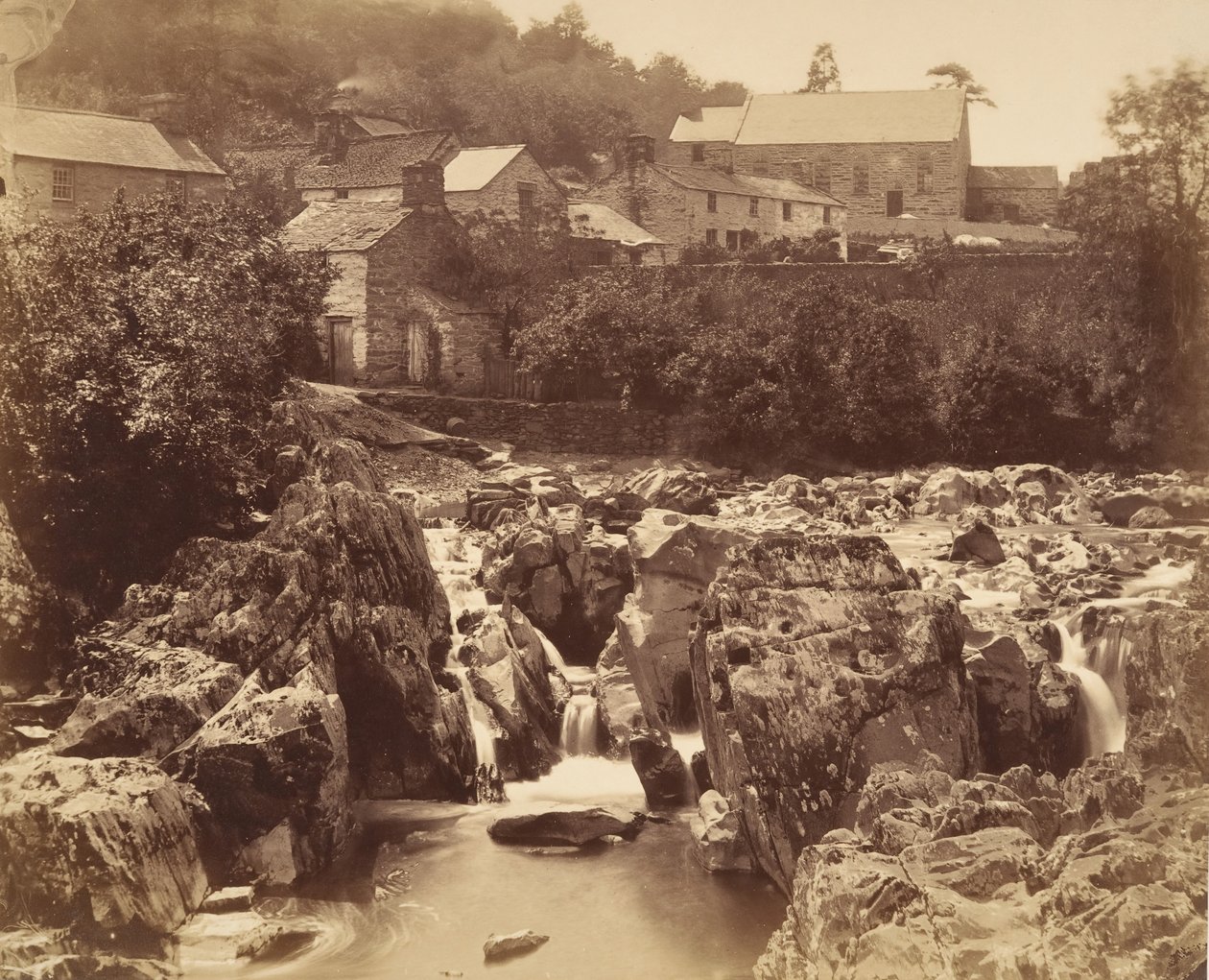 Pont y párnál, Bettws-y-Coedben, Észak-Walesben, 1856. alkotó: Francis Bedford