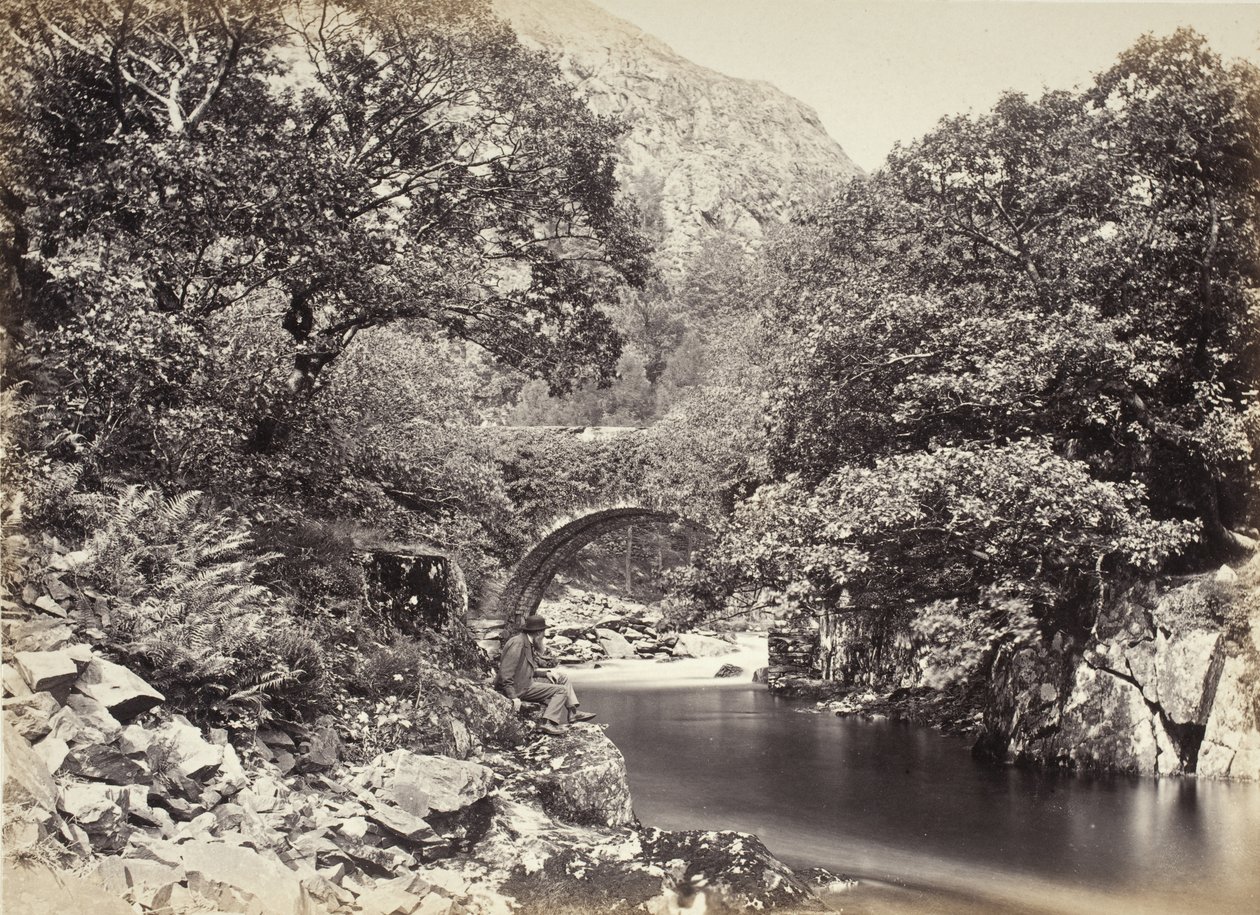 Beddgelert, Pont Aberglaslyn, a híd alól, 2. sz. (517) alkotó: Francis Bedford
