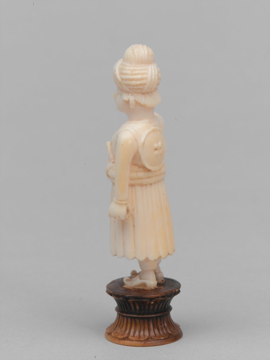 Fekete gyalog, sakkfigura, India, 1820 körül alkotó: Francis Bedford