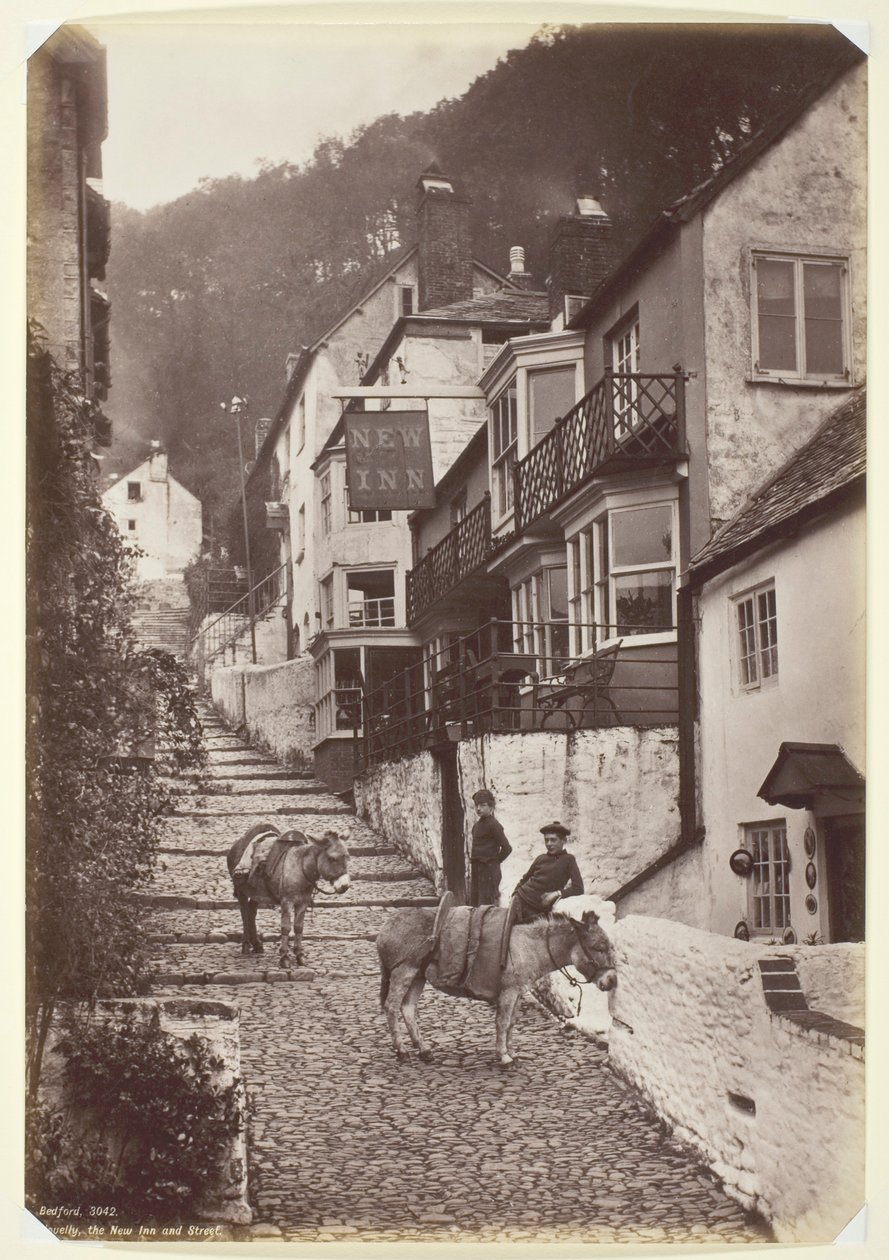 Clovelly, a New Inn and Street alkotó: Francis Bedford