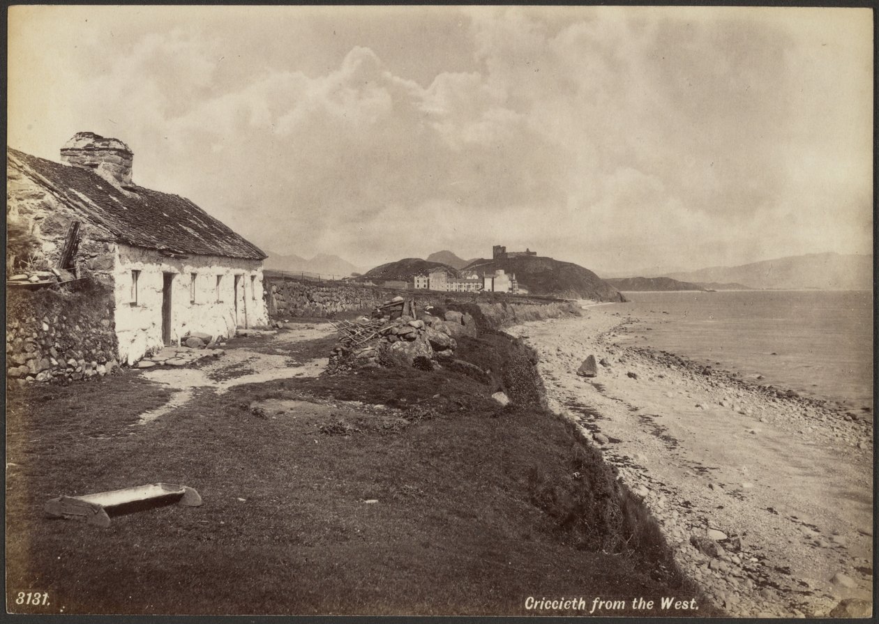 Criccieth nyugatról alkotó: Francis Bedford