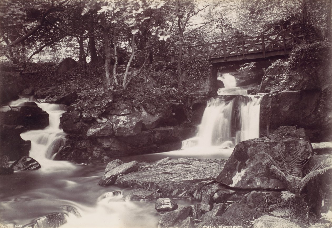 Glen Lun. A rusztikus híd, 1870-es évek. alkotó: Francis Bedford