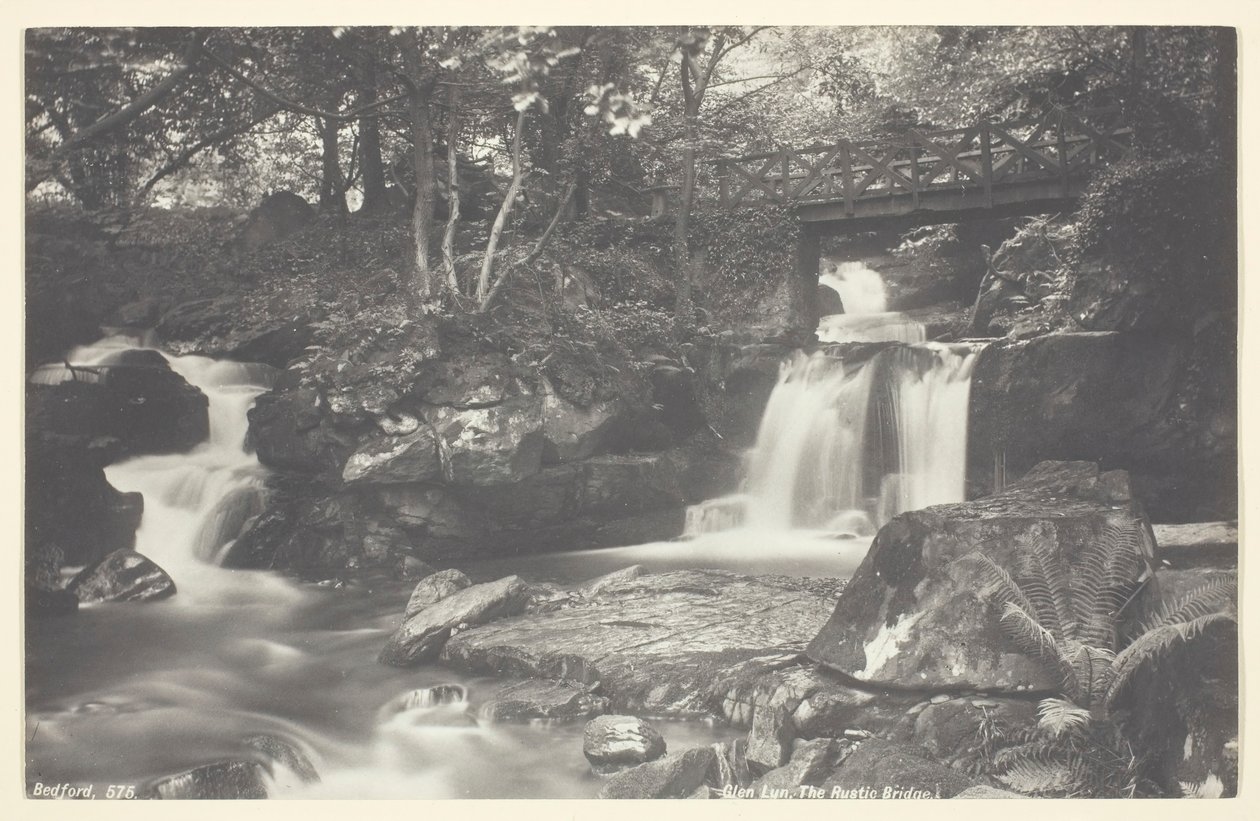 Glen Lyn, a rusztikus híd, 186094. alkotó: Francis Bedford
