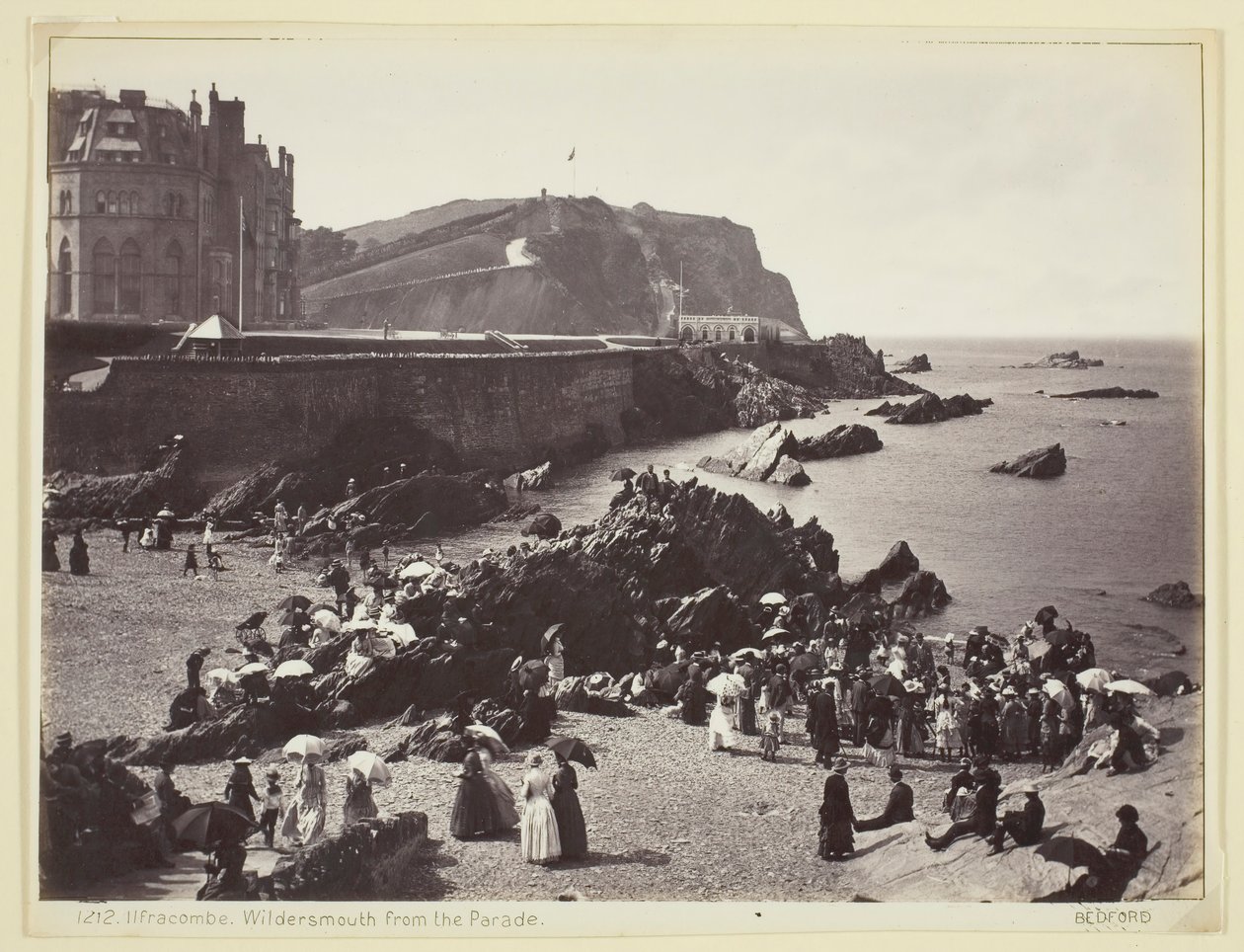 Ilfracombe, Wildersmouth a felvonulásról, 186094. alkotó: Francis Bedford