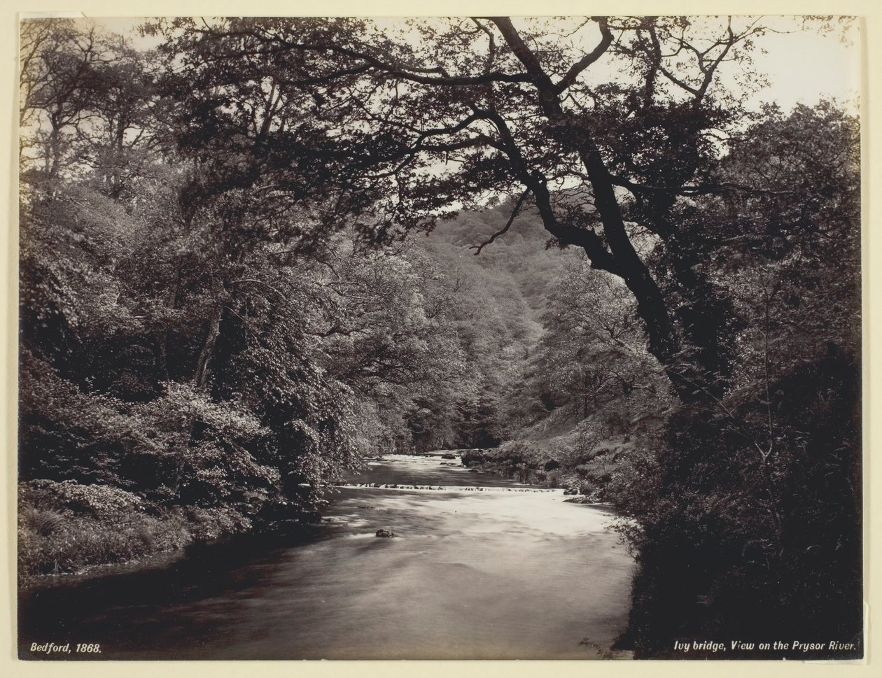 Ivy Bridge, Kilátás a Prysor folyóra, 186094. alkotó: Francis Bedford