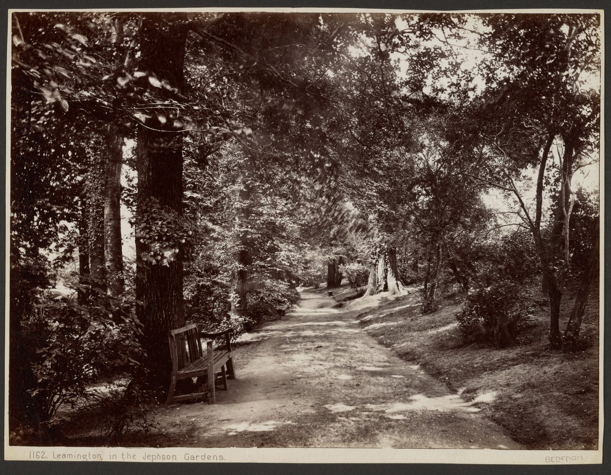 Leamington, a Jephson Gardensben alkotó: Francis Bedford