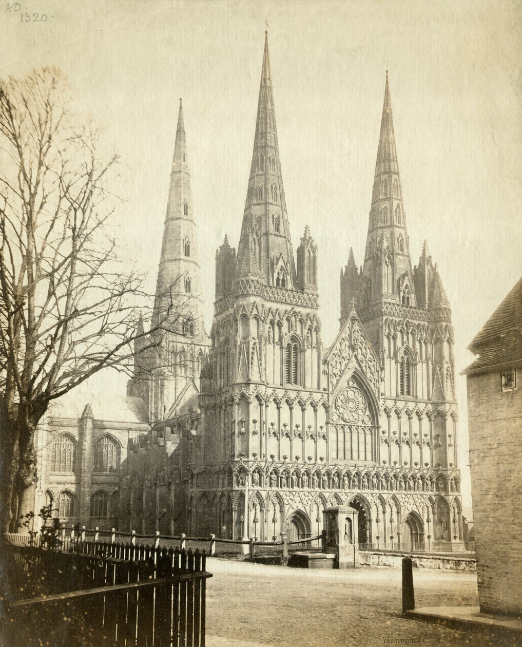 Lichfield katedrális, Staffordshire, 1860 alkotó: Francis Bedford