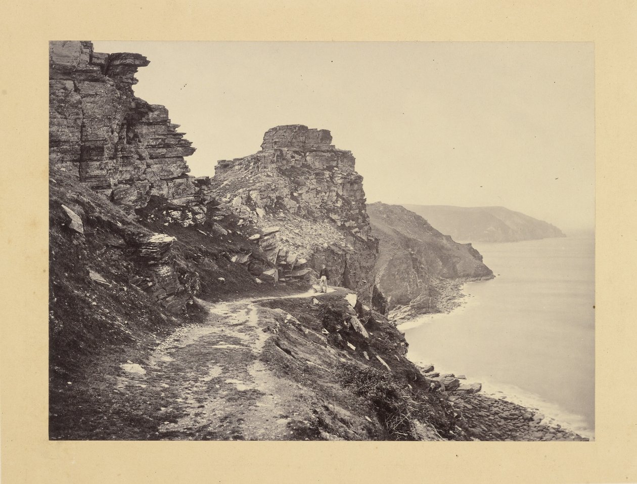 Lynton, Castle Rock, a North Walk felől alkotó: Francis Bedford