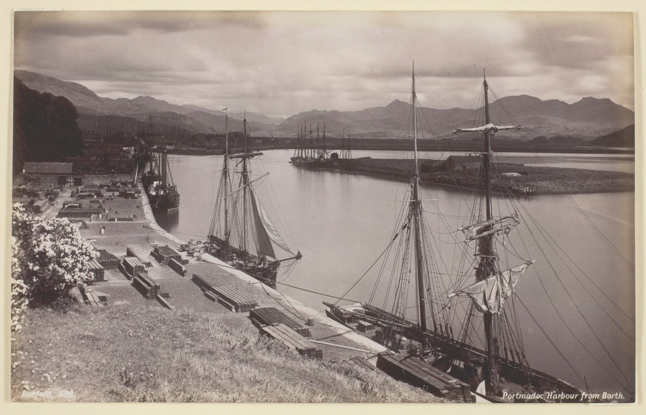 Porthmadog kikötő északról, 186094. alkotó: Francis Bedford