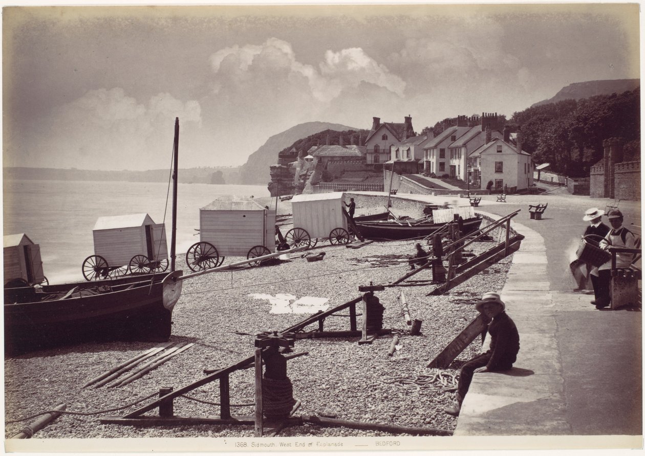Sidmouth, az Esplanade nyugati vége alkotó: Francis Bedford