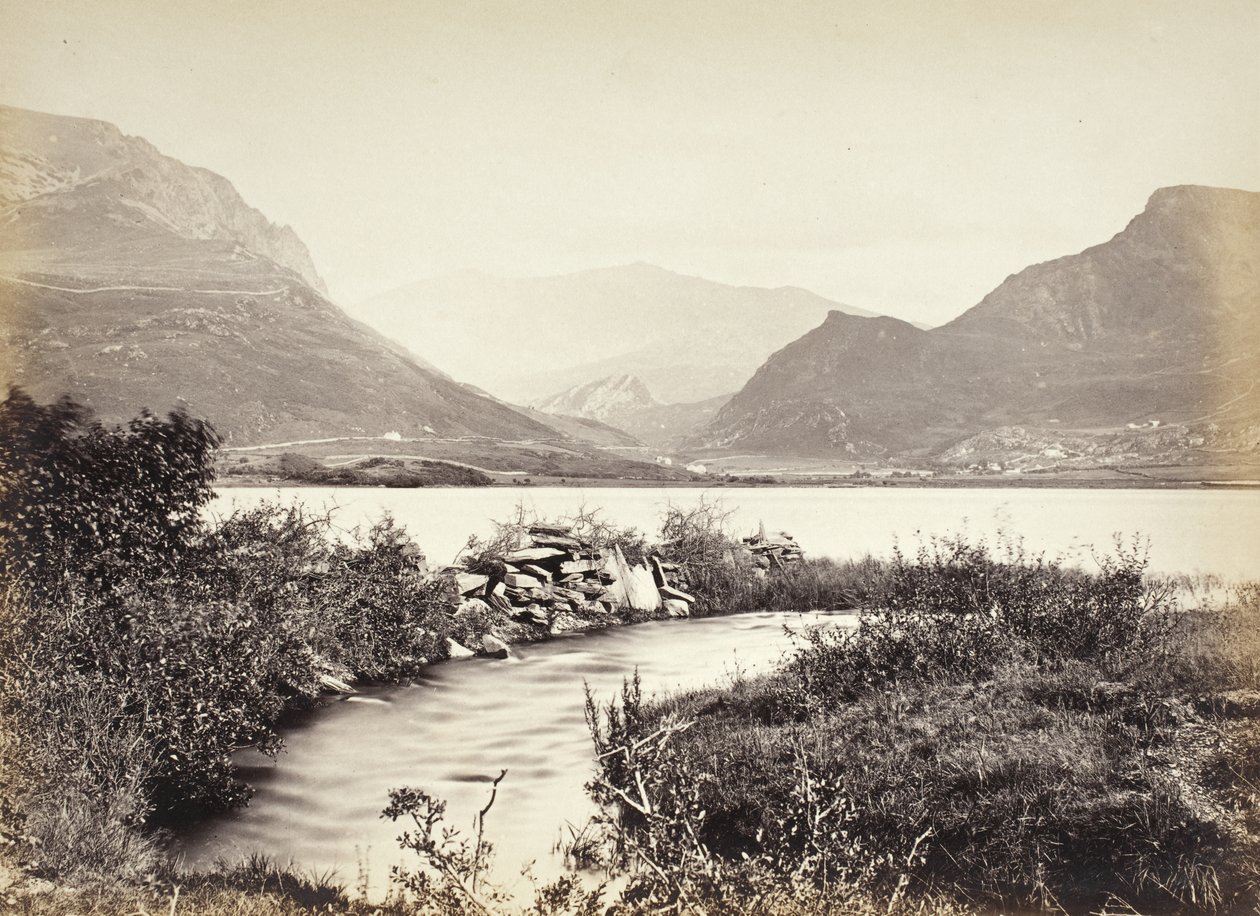 Snowdon, a Nantlle-tavaktól (583) alkotó: Francis Bedford