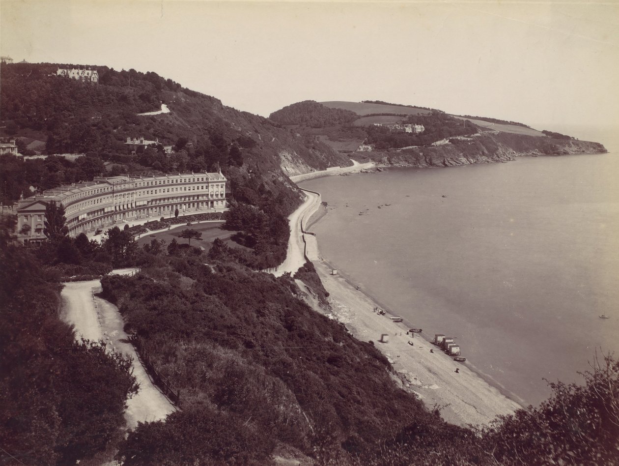 Torquay, Hesketh Crescent és Meadfoot, 1870-es évek. alkotó: Francis Bedford