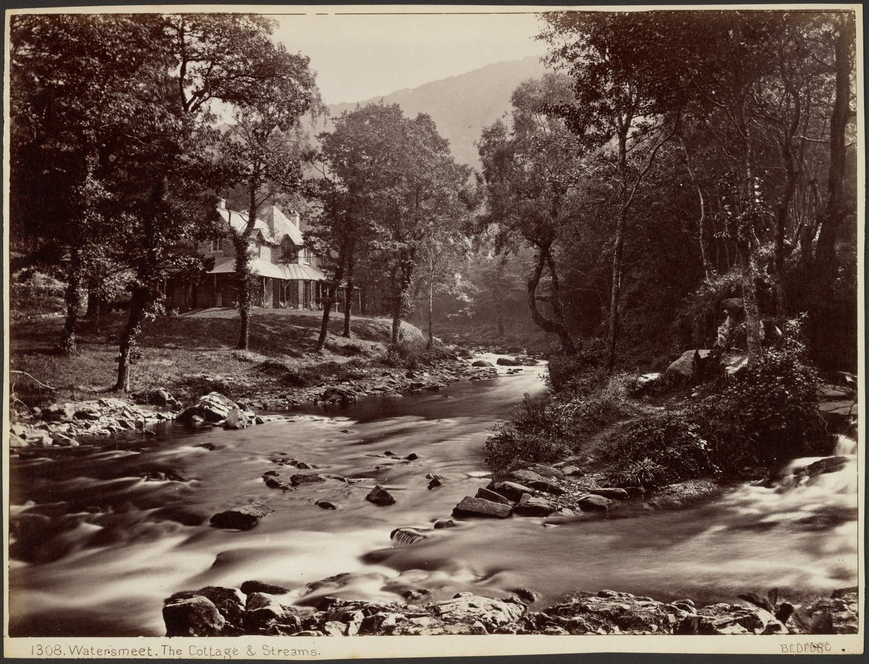 Watersmeet, a kunyhó és a patakok alkotó: Francis Bedford