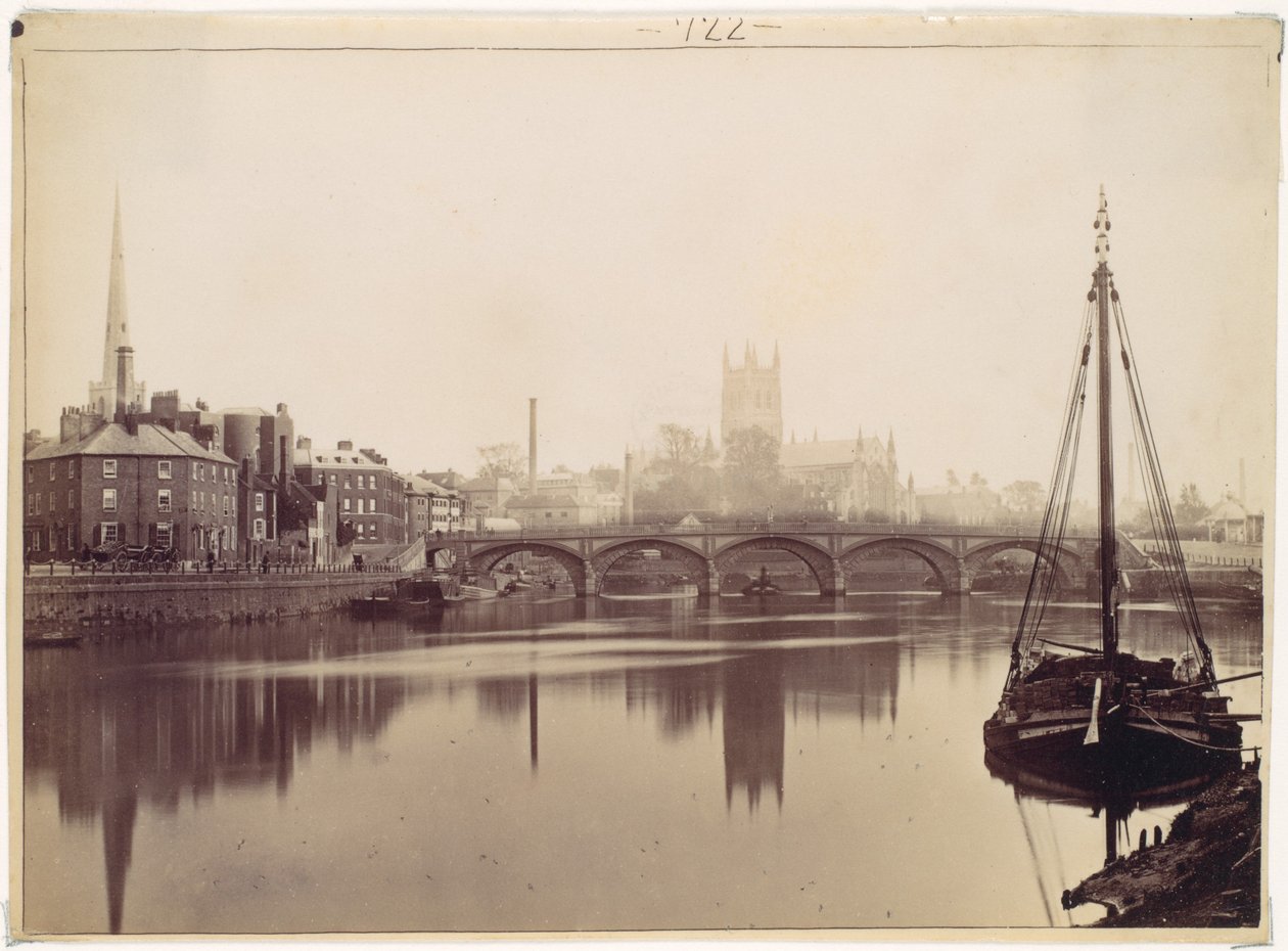 Worcester. A Severn felől alkotó: Francis Bedford