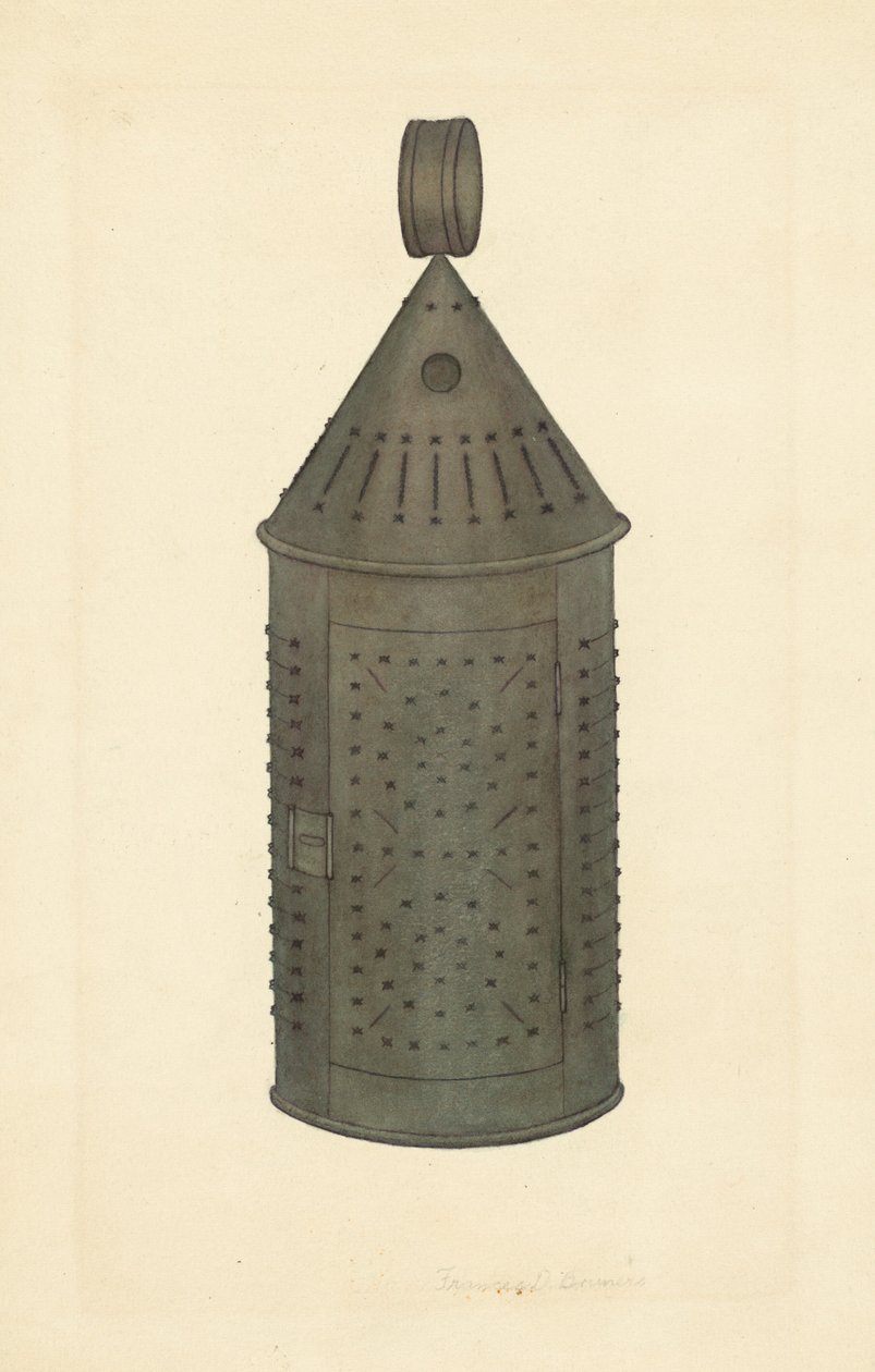 Áttört ónlámpás alkotó: Francis Bruner