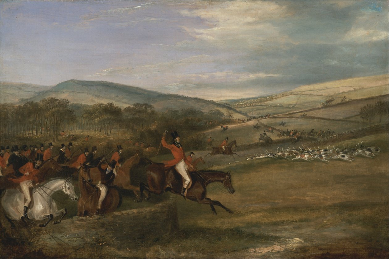 A Berkeley vadászat, 1842: Teljes kiáltás alkotó: Francis Calcraft Turner