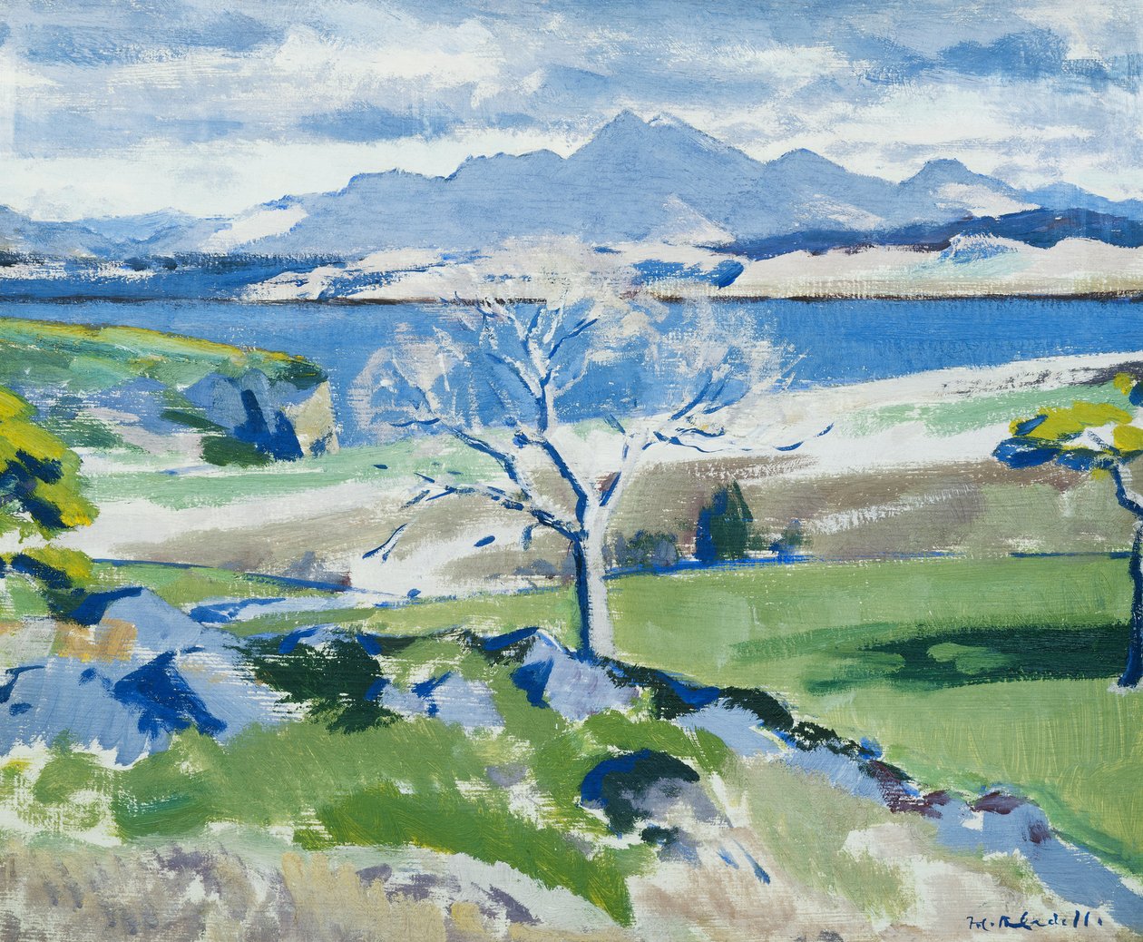 Ben Cruachan, Achnacraig, Mull, c. 1931 (olaj a panelen) alkotó: Francis Campbell Boileau Cadell