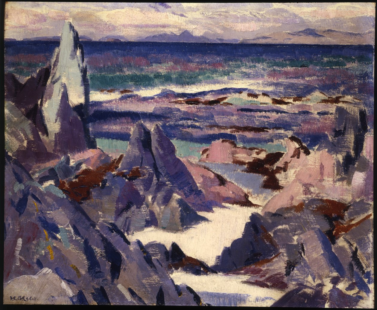 Cathedral Rock, Rhum, Ionából (olaj, vászon) alkotó: Francis Campbell Boileau Cadell