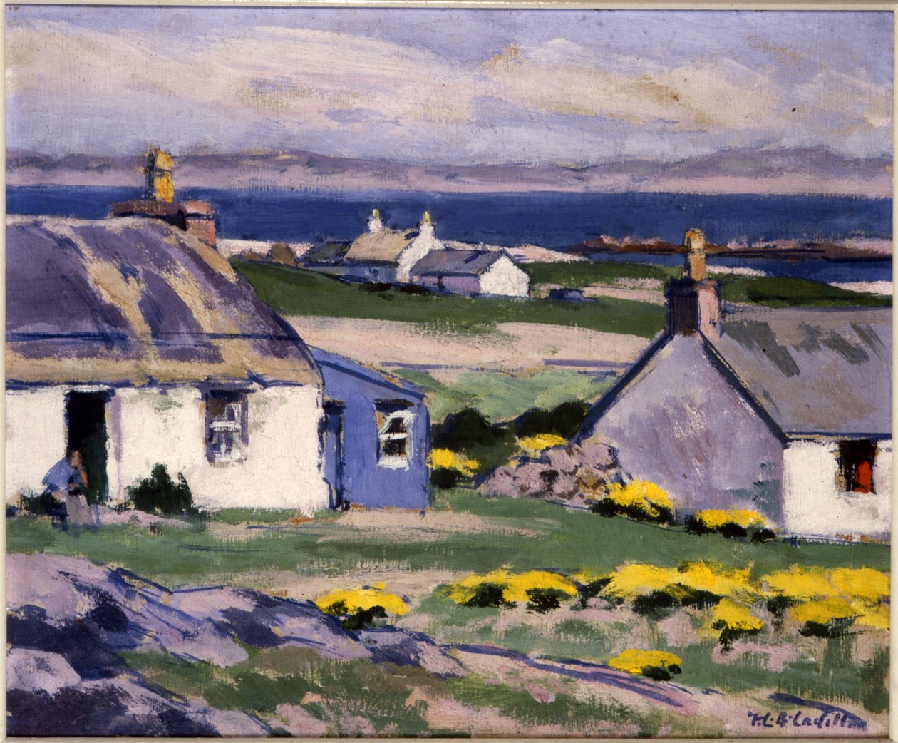 Cuil Phail Croft, The Two Crofts, Iona (olaj, vászon) alkotó: Francis Campbell Boileau Cadell