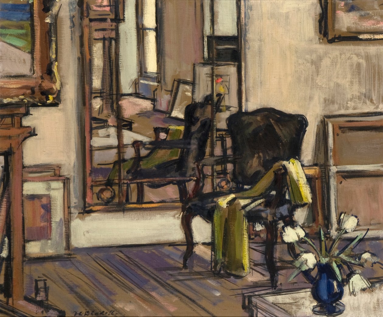 Interior, Regent Terrace, Edinburgh, 1932-33 alkotó: Francis Campbell Boileau Cadell