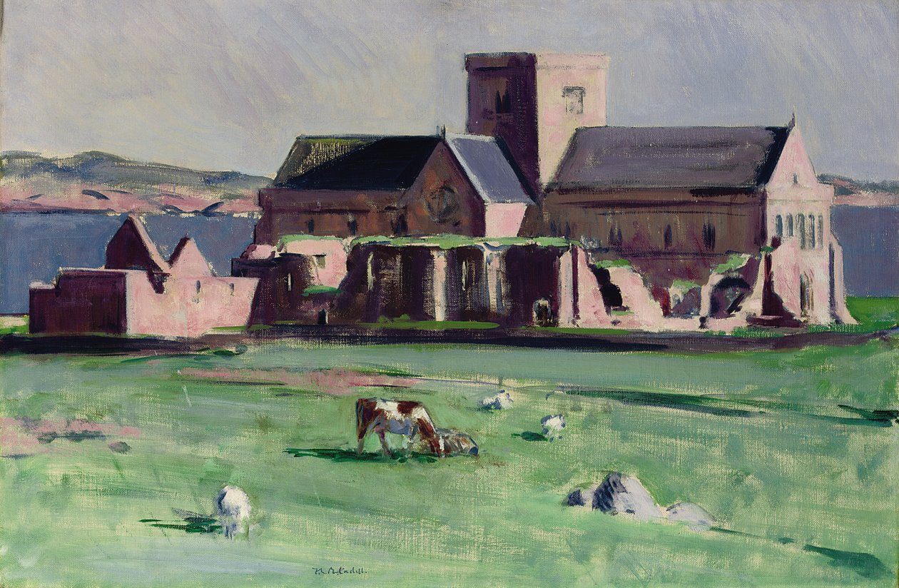 Iona apátság északnyugatról (olaj, vászon) alkotó: Francis Campbell Boileau Cadell