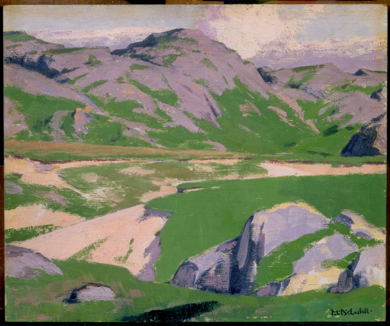 Tó és hegyek (fordítva lásd: 145804) alkotó: Francis Campbell Boileau Cadell