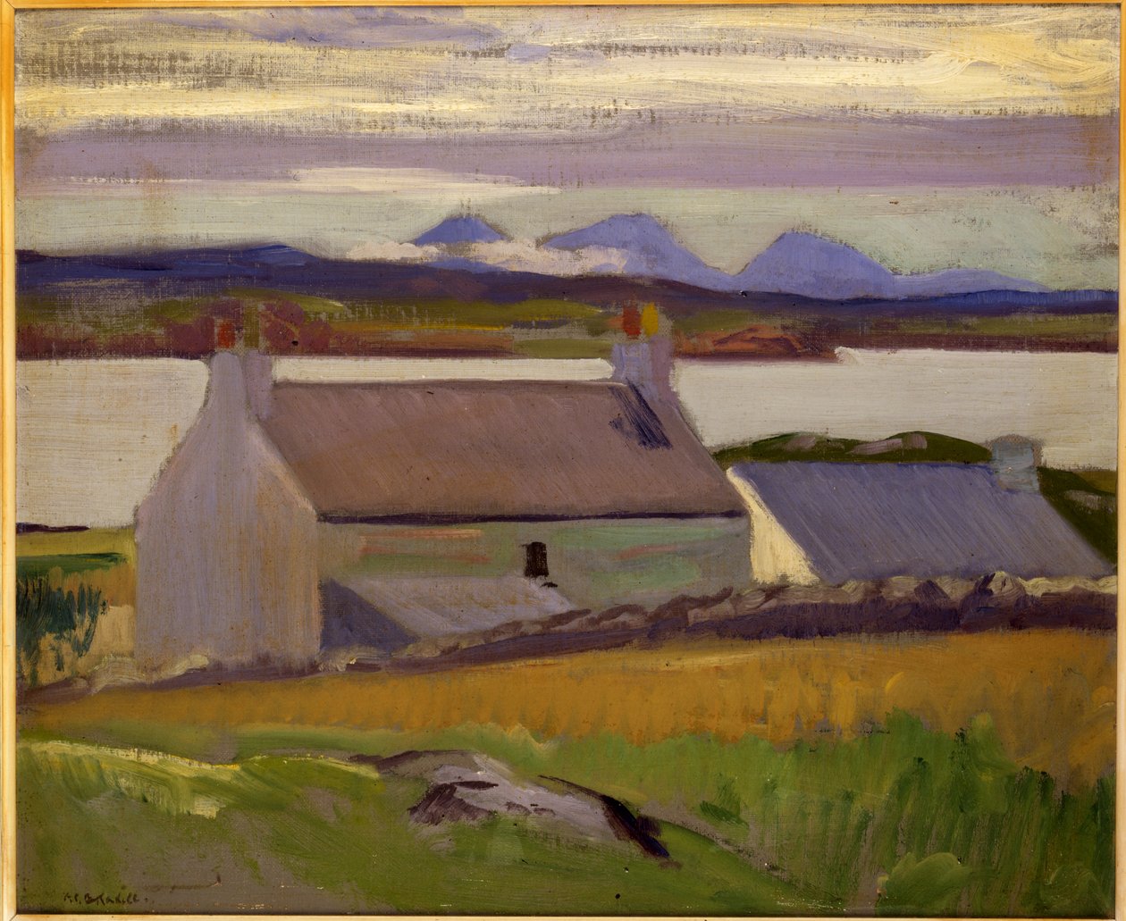Nightfall, Iona, Paps of Jura azon túl (olaj, vászon) alkotó: Francis Campbell Boileau Cadell
