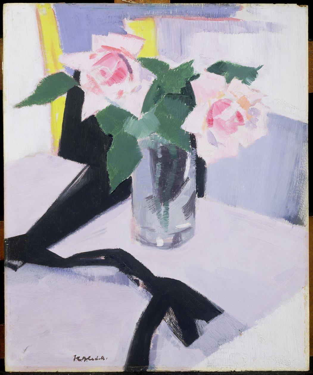 Roses at Cassis, 1921 (olaj rétegelt lemezen) alkotó: Francis Campbell Boileau Cadell