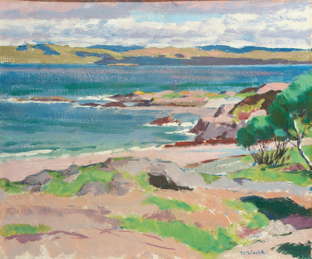 Ross of Mull, Traigh Mhor, Iona (olaj a fedélzeten) alkotó: Francis Campbell Boileau Cadell