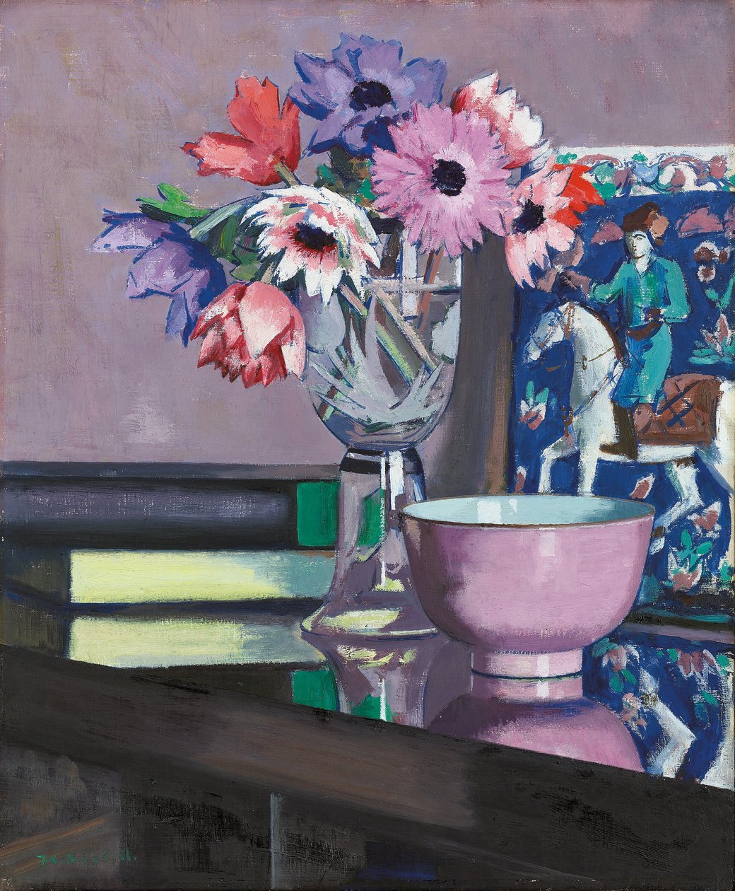 Csendélet kökörcsinekkel alkotó: Francis Campbell Boileau Cadell