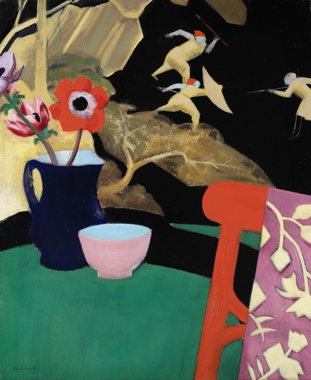 Csendélet lakkképernyővel alkotó: Francis Campbell Boileau Cadell
