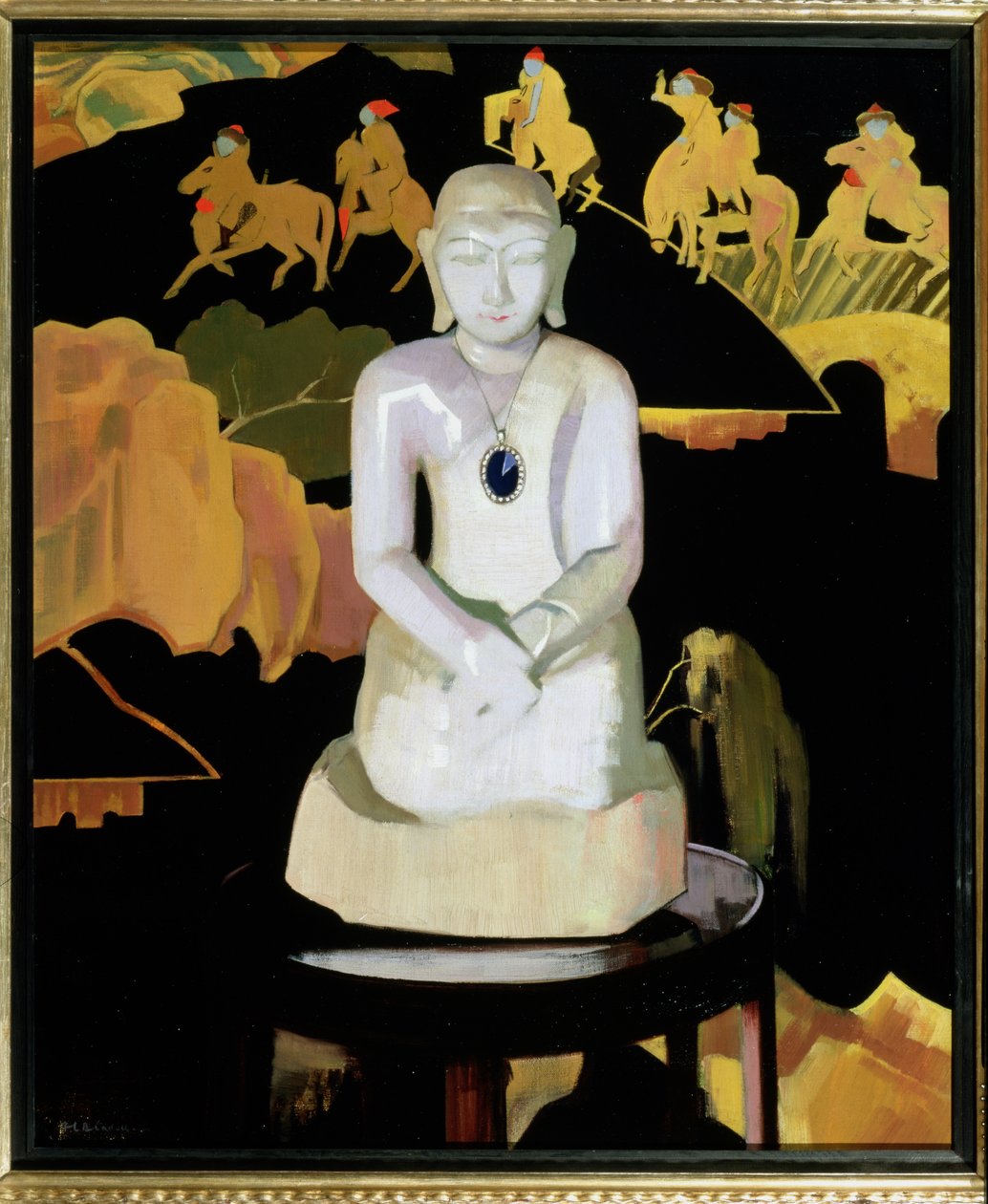 A Buddha (fekete és arany) 1929-30 körül alkotó: Francis Campbell Boileau Cadell