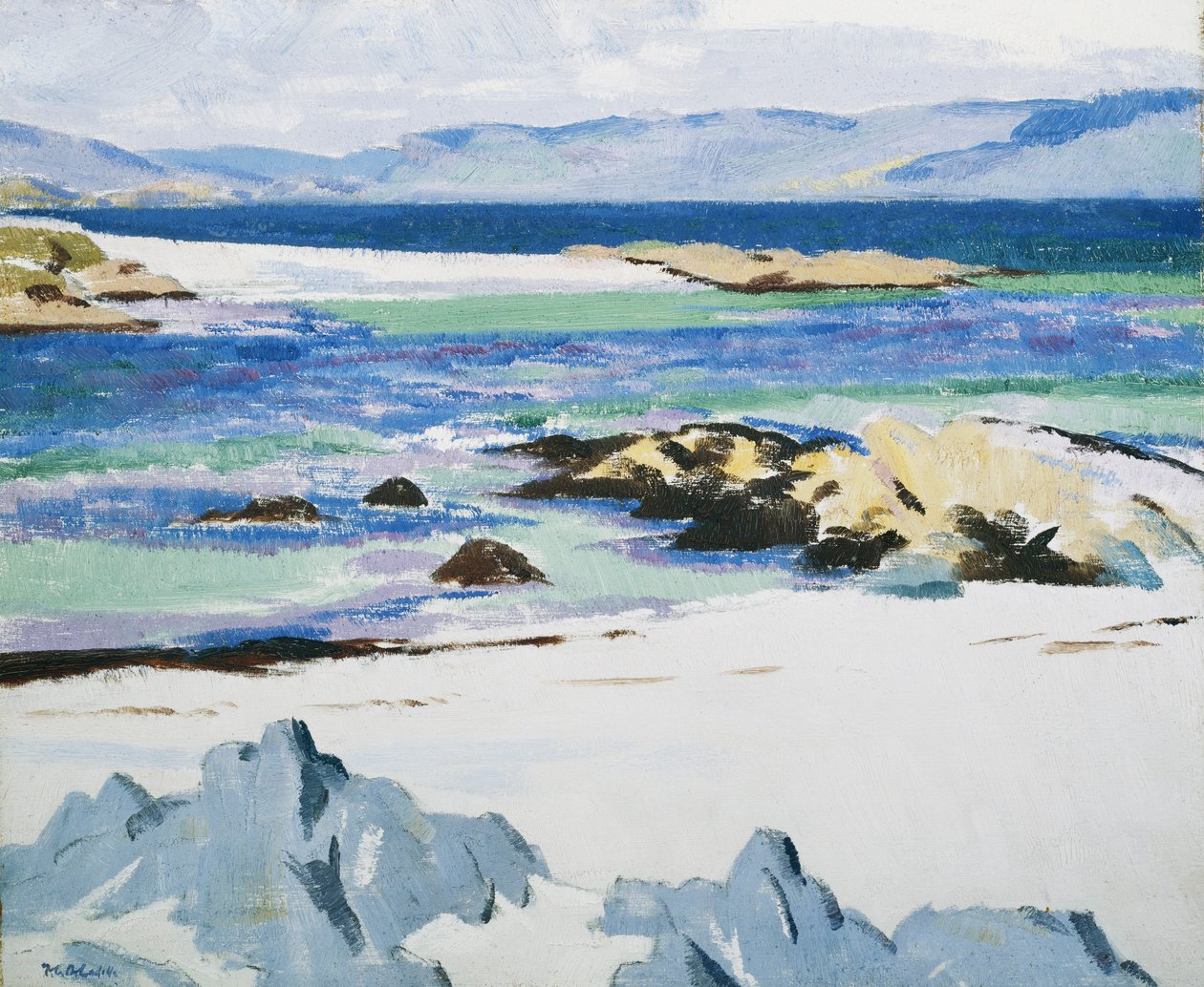 Mull hangja Ionából, c. 1932 (olaj a fedélzeten) alkotó: Francis Campbell Boileau Cadell