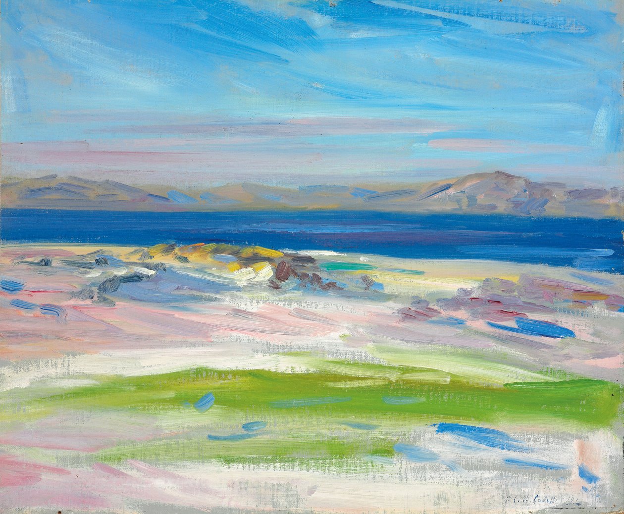 A kilátás a fehér homokra, Iona alkotó: Francis Campbell Boileau Cadell