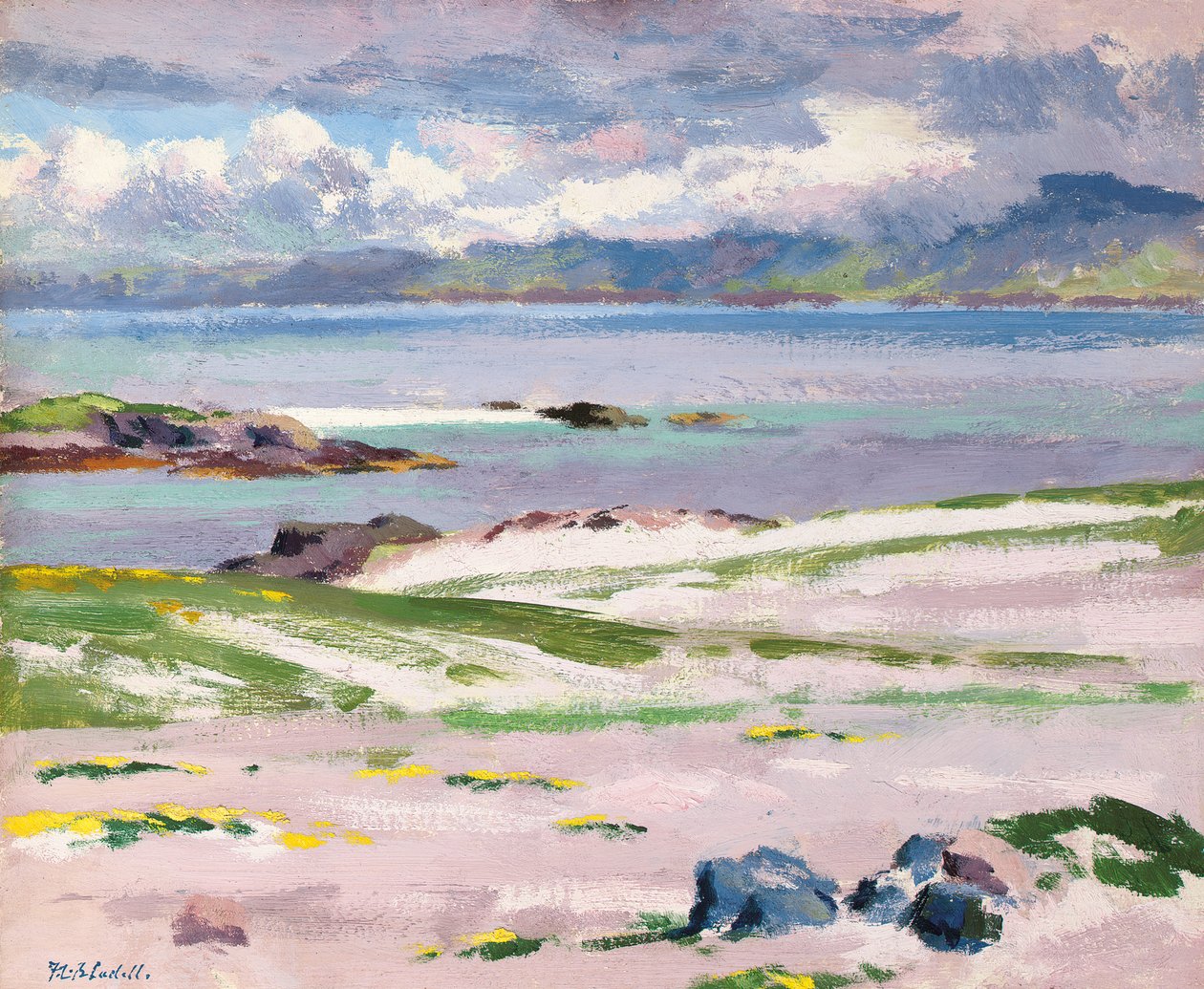 Towards Mull from Choc Ard Anraidh, Iona, 1928 körül (olaj, vászon) alkotó: Francis Campbell Boileau Cadell