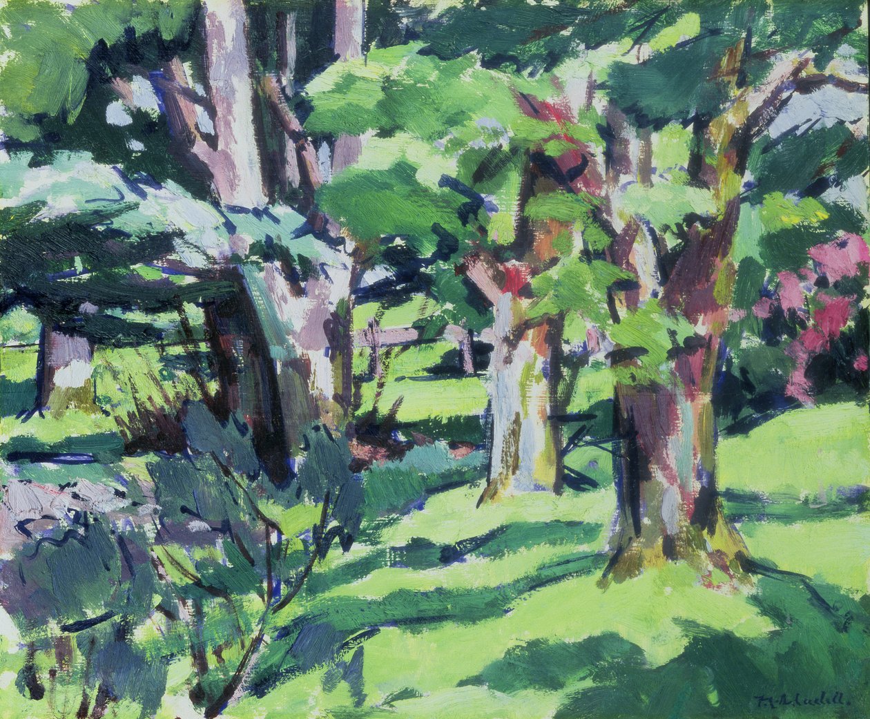 Fák Auchinleckben, Ayrshire-ben alkotó: Francis Campbell Boileau Cadell