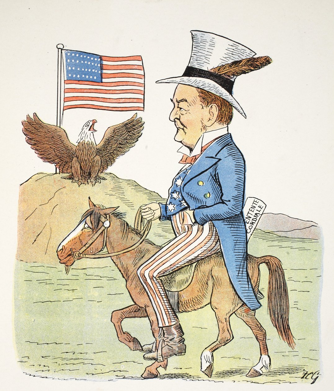 X cellenciája, illusztráció a The Struwwelpeter Alphabetből, Harold Begbie (1871–1929) verse alkotó: Francis Carruthers Gould
