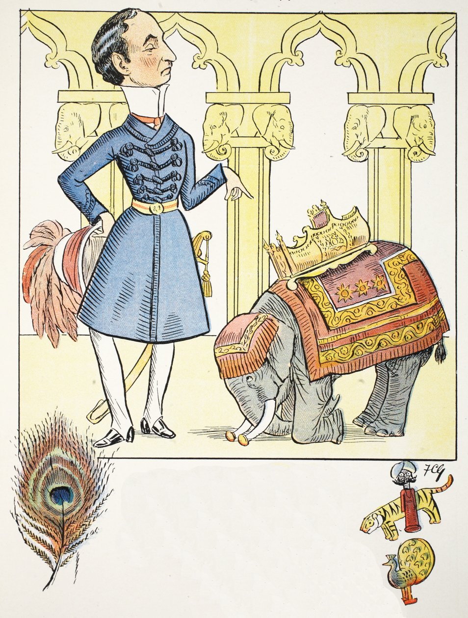 V. ódája, illusztráció a The Struwwelpeter Alphabetből, Harold Begbie (1871–1929) verse alkotó: Francis Carruthers Gould
