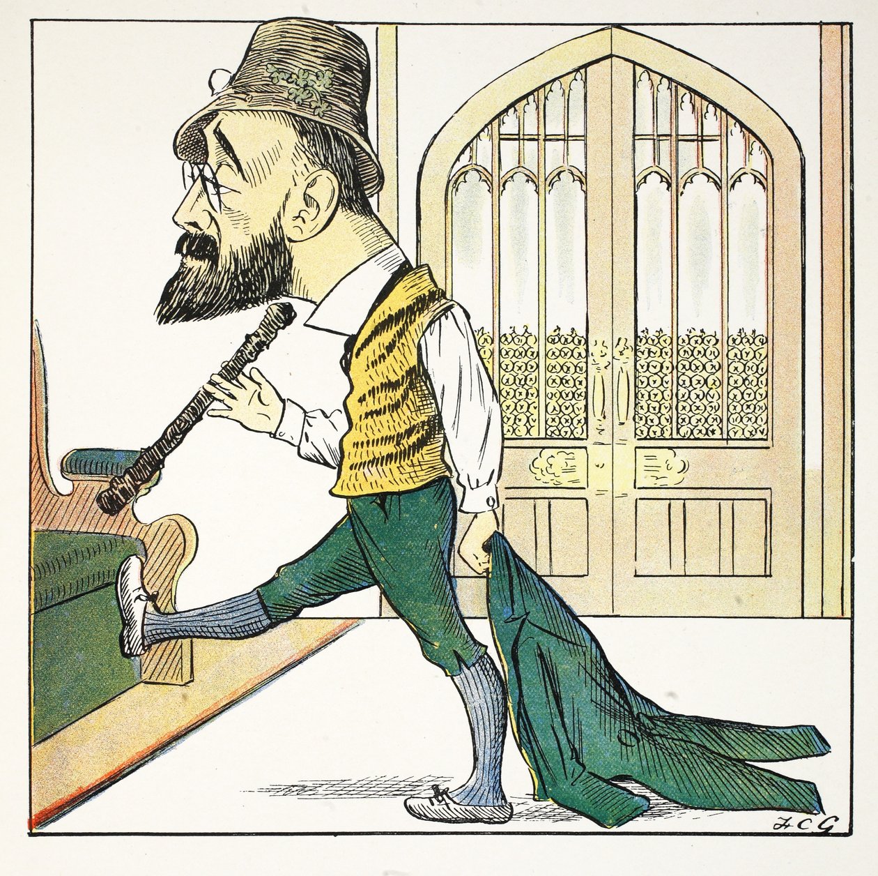 Strong T, illusztráció a The Struwwelpeter Alphabetből, Harold Begbie (1871–1929) verse alkotó: Francis Carruthers Gould