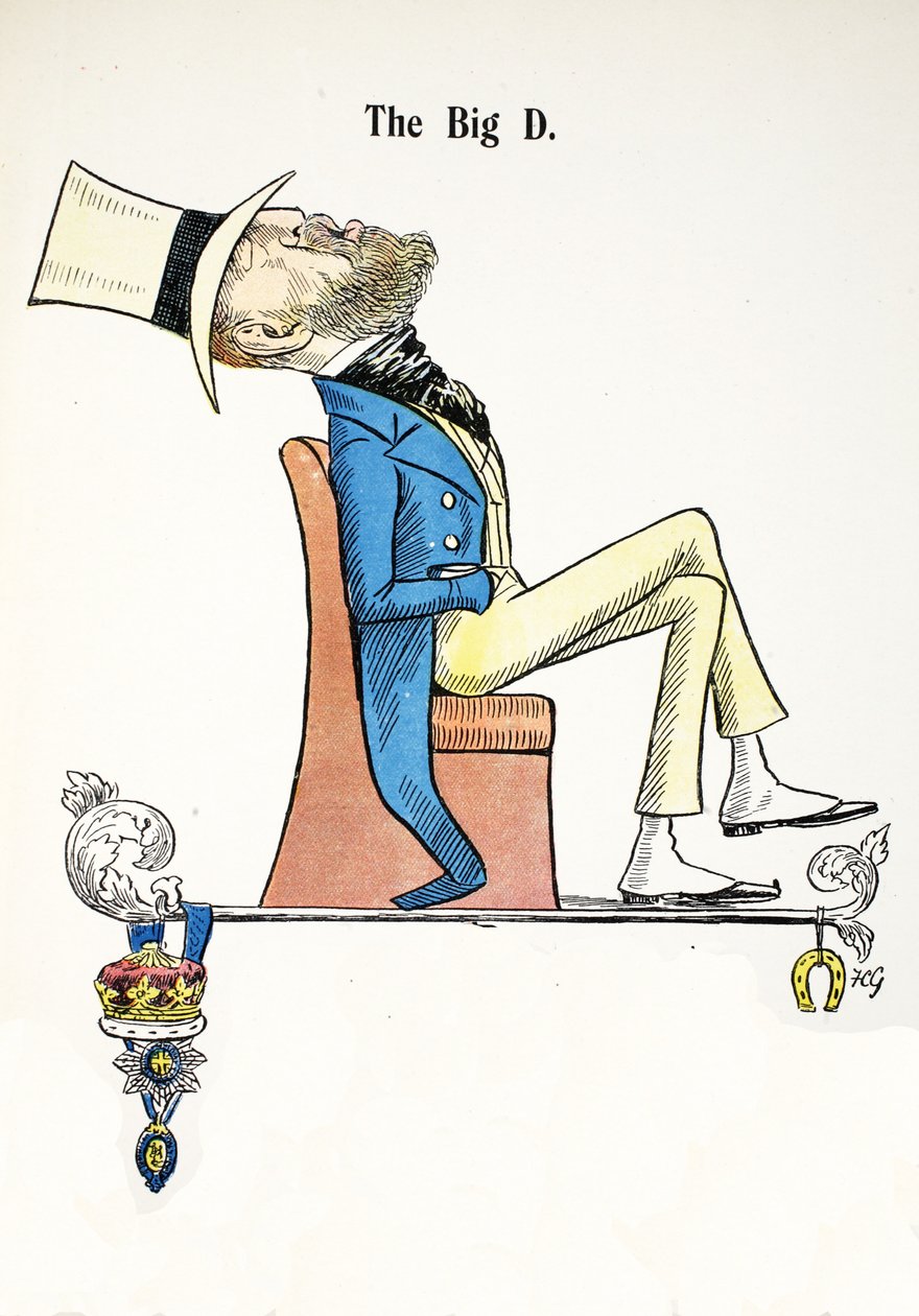 A nagy D, illusztráció a The Struwwelpeter Alphabetből, Harold Begbie (1871–1929) verse alkotó: Francis Carruthers Gould