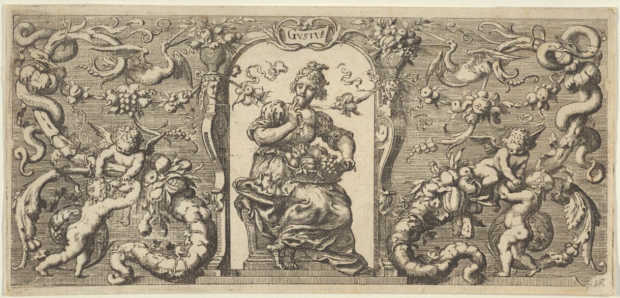 Taste Gust, a Five Senses Five Senses-től, kb. 1655 alkotó: Francis Cleyn