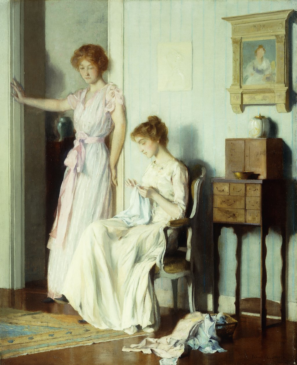 A szalonban alkotó: Francis Coates Jones