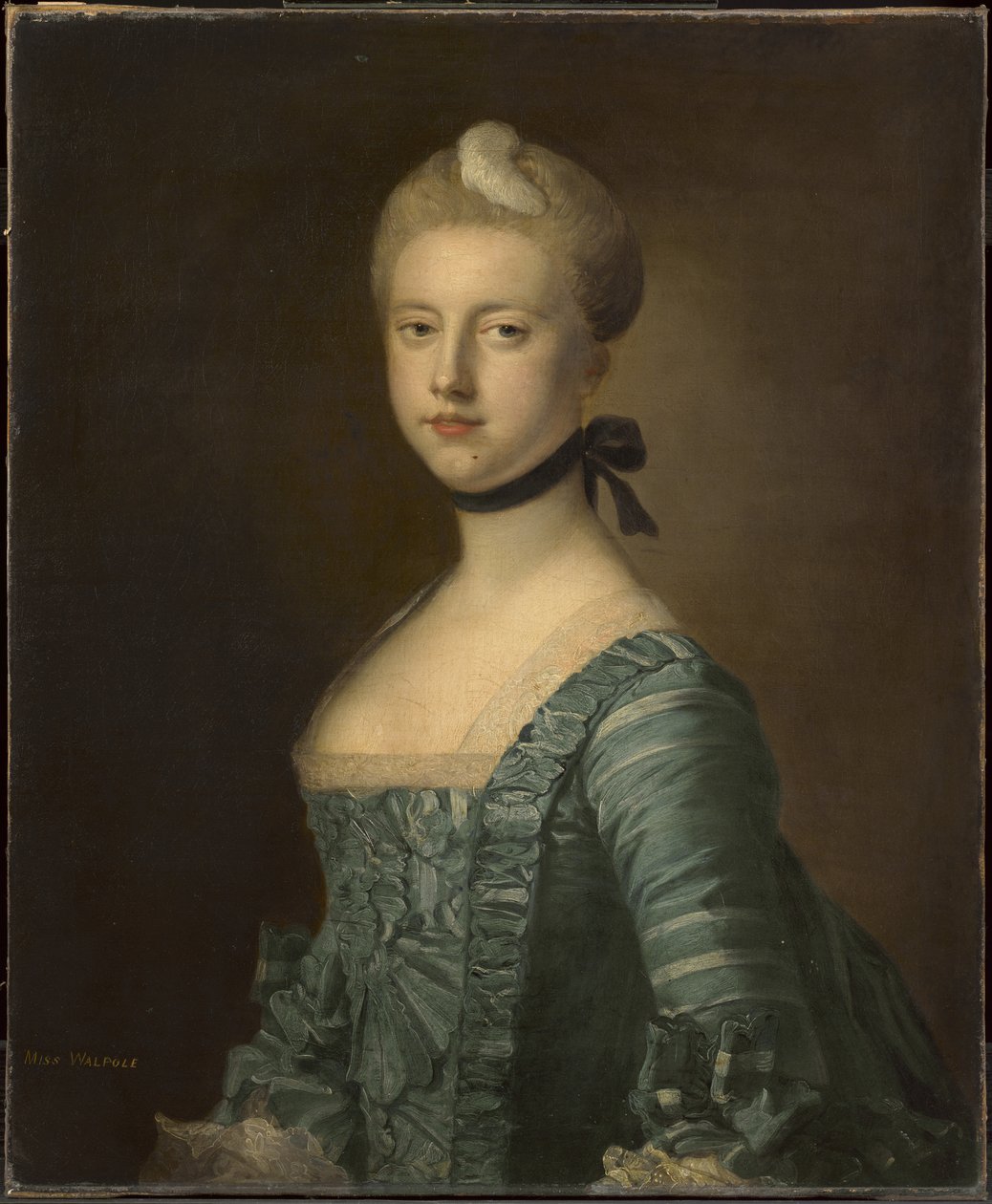 C. Walpole kisasszony, később Dysart grófnője (egy pár egyik darabja) alkotó: Francis Cotes