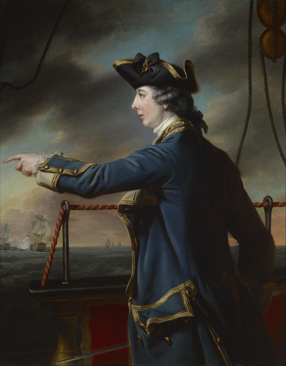 Edward Knowles kapitány, R.N. (1742-1762) portréja alkotó: Francis Cotes