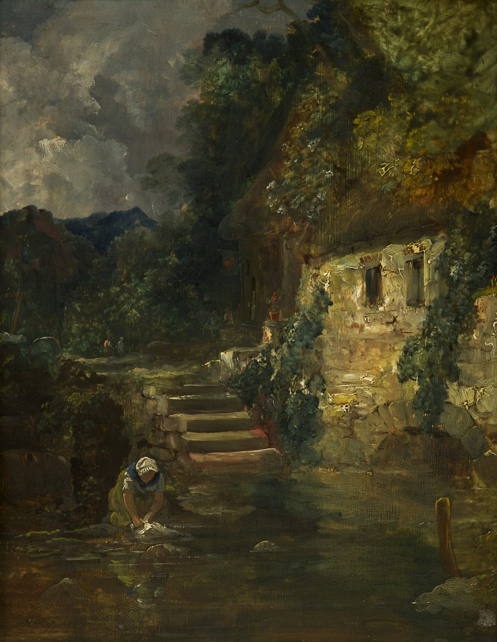 Egy malom Tintern közelében, c. 1824-26 (olaj, tábla, mahagóni) alkotó: Francis Danby