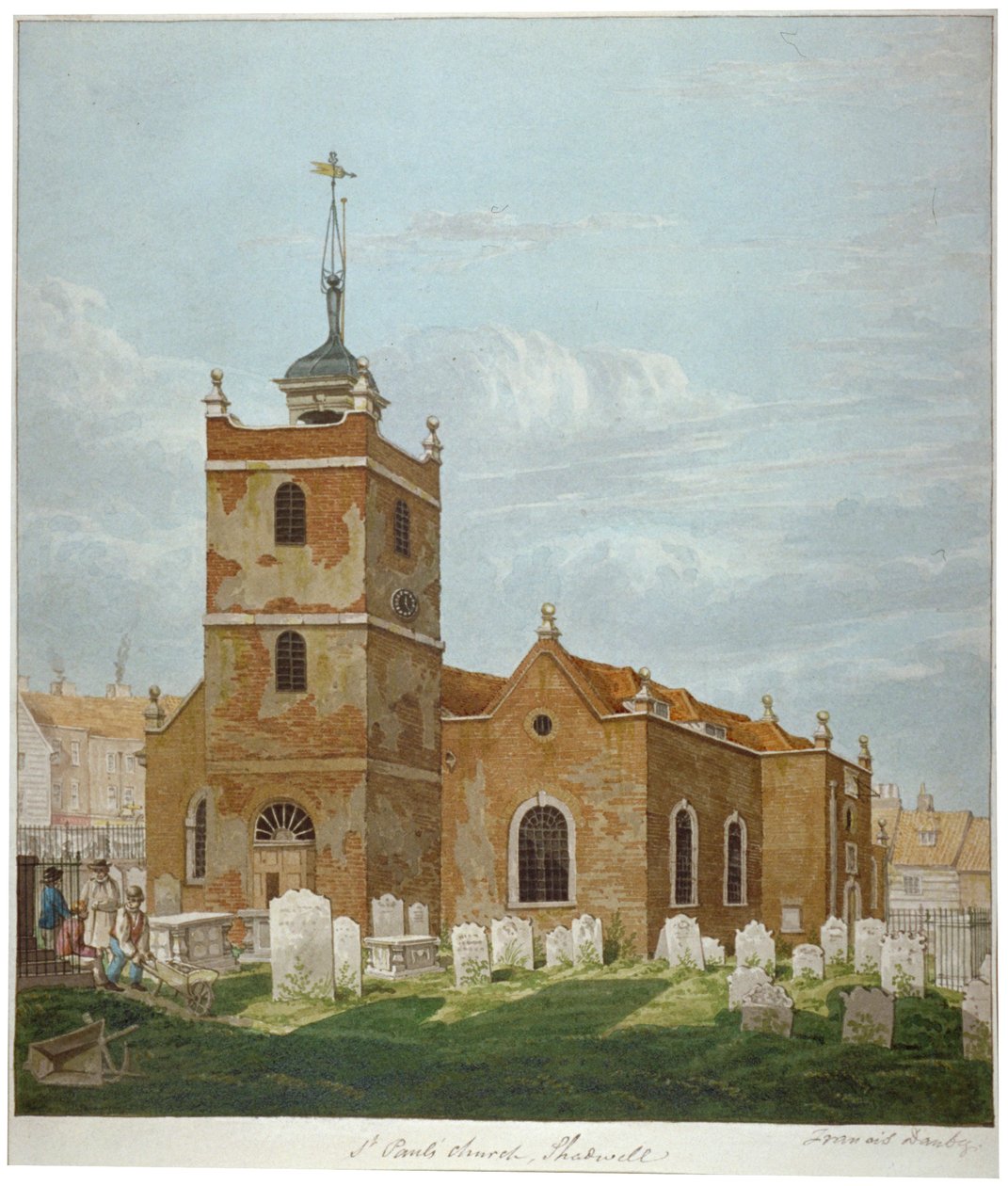 Szent Pál templom, Shadwell, London, 1810 alkotó: Francis Danby