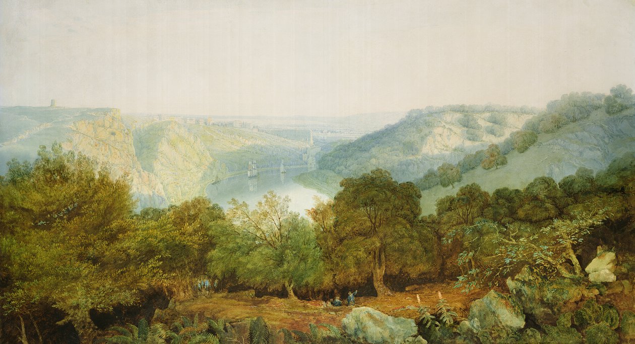 Az Avon-szurdok Cliftonnal és a Hotwells-szel, Bristol alkotó: Francis Danby