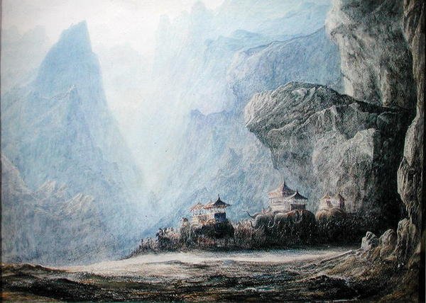 Cristina menete (akvarell, papír) alkotó: Francis Danby